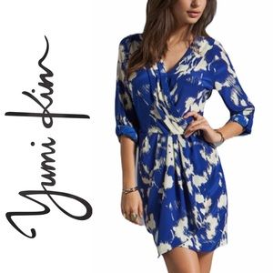 ✨ Yumi Kim Blue & White Long Sleeve Dress EUC
